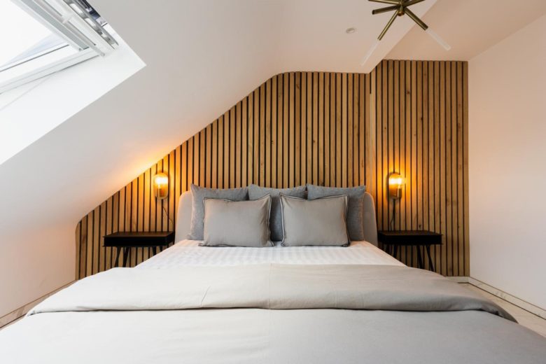 Chambre à coucher – The Edgewater Suites Riverside, Namur